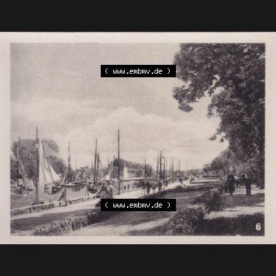 Alte Foto-Ansicht DDR Bezirk Rostock, Kreis Rostock, Hansestadt Rostock, Ortsteil Warnemünde 1957, 10 Fotos von Verlag Lederbogen - Karl-Marx-Stadt 1957, 6. Am... Sammlung