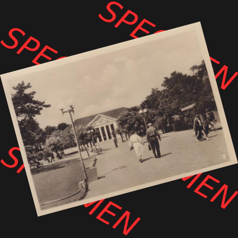Alte Foto-Ansicht DDR Bezirk Rostock, Kreis Wolgast, Insel Usedom Seebad Heringsdorf 1955, 3. Kulturhaus. Altes Foto der DDR Bezirk Rostock, Kreis Wolgast, Insel... Sammlung