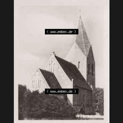 Altes Foto aus DDR Bezirk Rostock, Kreis Bad Doberan, Ostseebad Rerik 1955, Kirche bei Rerik. Foto in s/w - schwarzweiß aus DDR-Zeiten der Deutschen Demokratischen Republik... Sammlung