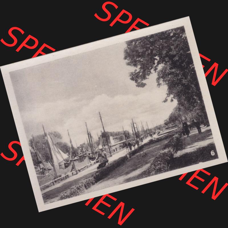 Alte Foto-Ansicht DDR Bezirk Rostock, Kreis Rostock, Hansestadt Rostock, Ortsteil Warnemünde 1957, 10 Fotos von Verlag Lederbogen - Karl-Marx-Stadt 1957, 6. Am... Sammlung