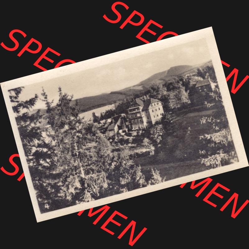 Fotos DDR, Bezirk Erfurt, Kreis Gotha, Tambach-Dietharz in Thüringen, 12 Amateur-Fotos, Foto 4. Blick vom Spittertempel. s/w - schwarzweiß Foto... Sammlung