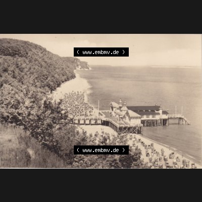 Foto-Ansicht DDR Bezirk Rostock, Kreis Rügen, Ostseebad Sellin 1963, 1. Sellin (Rügen) in Ansichten K 3914. Foto aus DDR-Zeiten der Deutschen Demokratischen... Sammlung