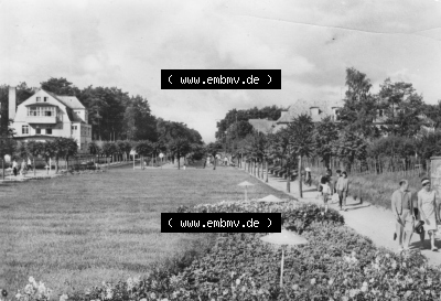 DDR Ostseebad Baabe 1975, Strandpromenade Baabe Sammlung