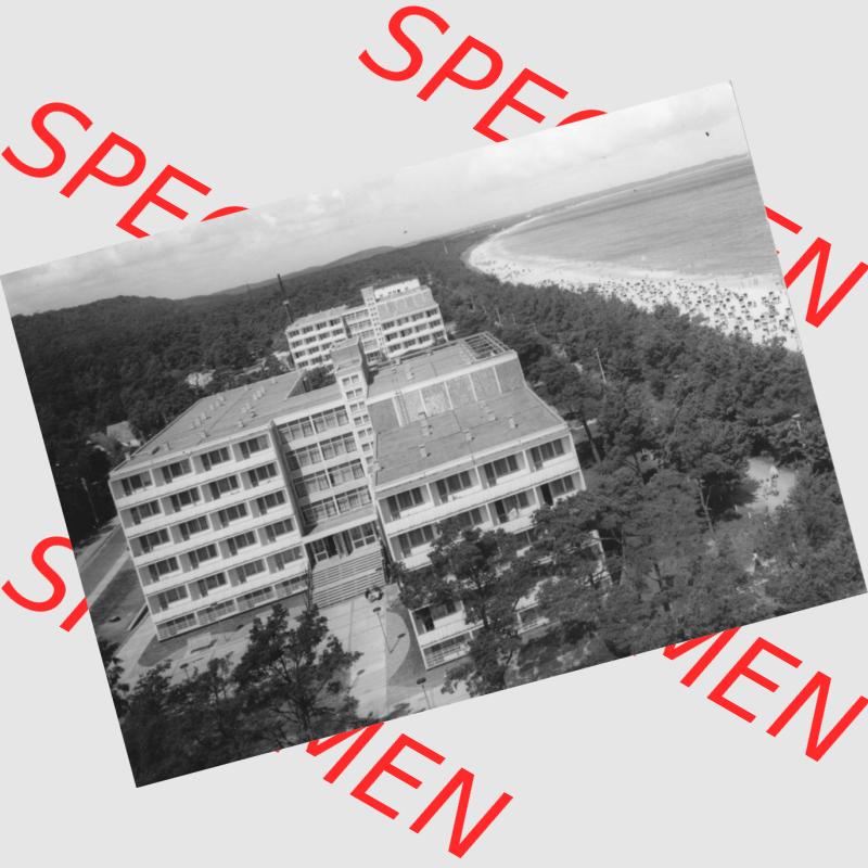Foto mit Ansicht der DDR Bezirk Rostock, Kreis Rügen, DDR Ostseebad Binz 1978, Binz auf Rügen, Photo H. Zobler Binz-Rügen. Digitales Bildmaterial von... Sammlung