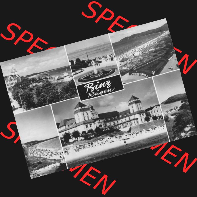 Foto mit Ansicht der DDR Bezirk Rostock, Kreis Rügen, DDR Ostseebad Binz 1970, Binz auf Rügen, Photo H. Zobler Binz-Rügen. Digitales Bildmaterial von... Sammlung