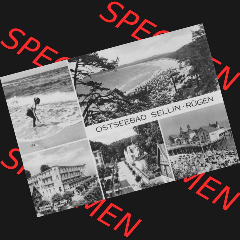 Ansichtskarte mit Ansicht der DDR Bezirk Rostock, Kreis Rügen, DDR Ostseebad Sellin 1979, Selliner Strand, Reisebüro, Kurverwaltung, Seebrücke.... Sammlung