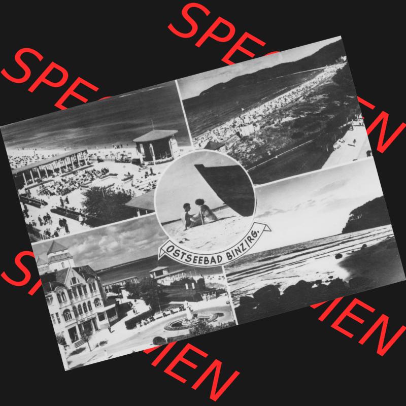 Foto mit Ansicht der DDR Bezirk Rostock, Kreis Rügen, DDR Ostseebad Binz 1965, Binz auf Rügen, Photo H. Zobler Binz-Rügen, Photo-Handabzug. Digitales... Sammlung