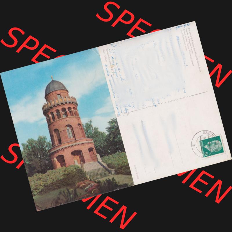 DDR Rugardturm Stadt Bergen auf Rügen, alte Ansichtskarte DDR Bezirk Rostock, Kreis Rügen (Insel Rügen), Stadt Bergen auf Rügen, Ernst-Moritz-Arndt-Turm,... Sammlung