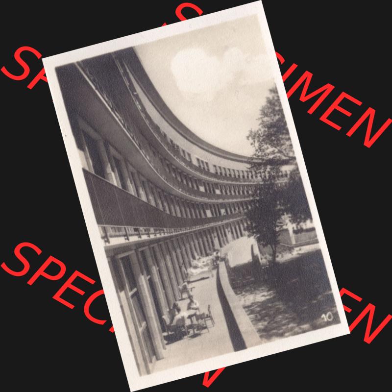 Alte Foto-Ansicht DDR Bezirk Rostock, Kreis Stralsund, Hansestadt Stralsund 10. Krankenhaus am Sund, Südseite. Foto aus Foto-Mappe vom Verlag Werner Schwarz,... Sammlung
