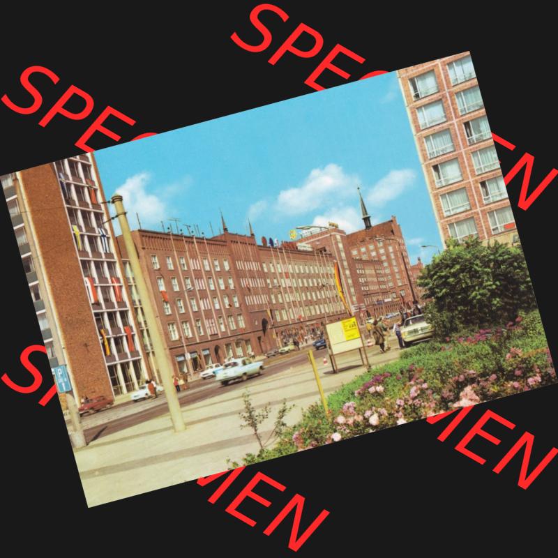 Alte Ansichtskarte mit Ansicht der DDR Bezirk Rostock, Stadtkreis & Hansestadt Rostock 1975, Lange Straße. Digitales Bildmaterial von Farbigen bzw. Color Ansichtskarten... Sammlung