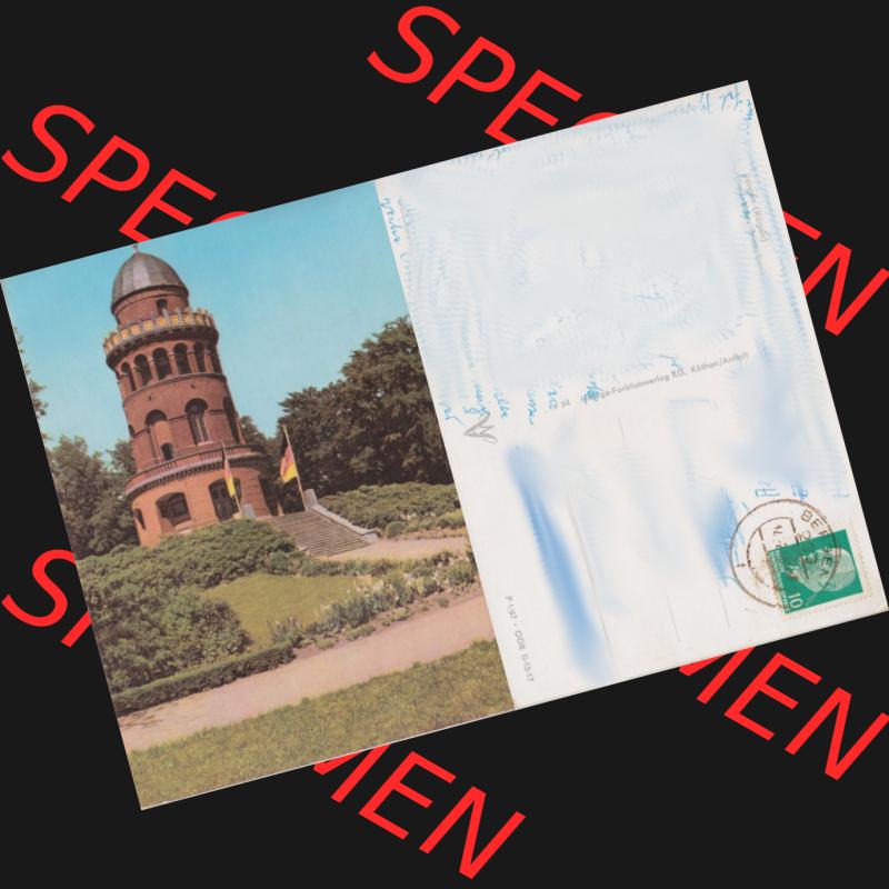 DDR Rugardturm Stadt Bergen auf Rügen, alte Ansichtskarte DDR Bezirk Rostock, Kreis Rügen (Insel Rügen), Stadt Bergen auf Rügen, Ernst-Moritz-Arndt-Turm,... Sammlung