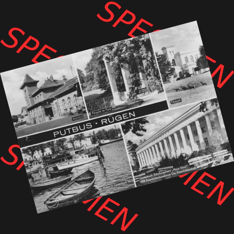 Ansichtskarte mit Ansicht der DDR Bezirk Rostock, Kreis Rügen, DDR Putbus 1973, Putbus auf Rügen. Ansichtskarten Sammlung Stadt Putbus auf der Insel Rügen zu DDR-Zeiten.... Sammlung