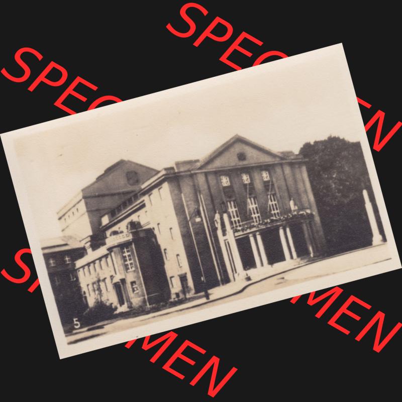 Alte Foto-Ansicht DDR Bezirk Rostock, Kreis Stralsund, Hansestadt Stralsund 5. Landestheater Stralsund. Foto aus Foto-Mappe vom Verlag Werner Schwarz, Stralsund.... Sammlung