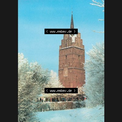 Alte Ansichtskarte mit Ansicht der DDR Bezirk Rostock, Stadtkreis & Hansestadt Rostock Rostocker Kröpeliner Tor im Winter. Digitales Bildmaterial von Farbigen bzw. Color Ansichtskarten... Sammlung