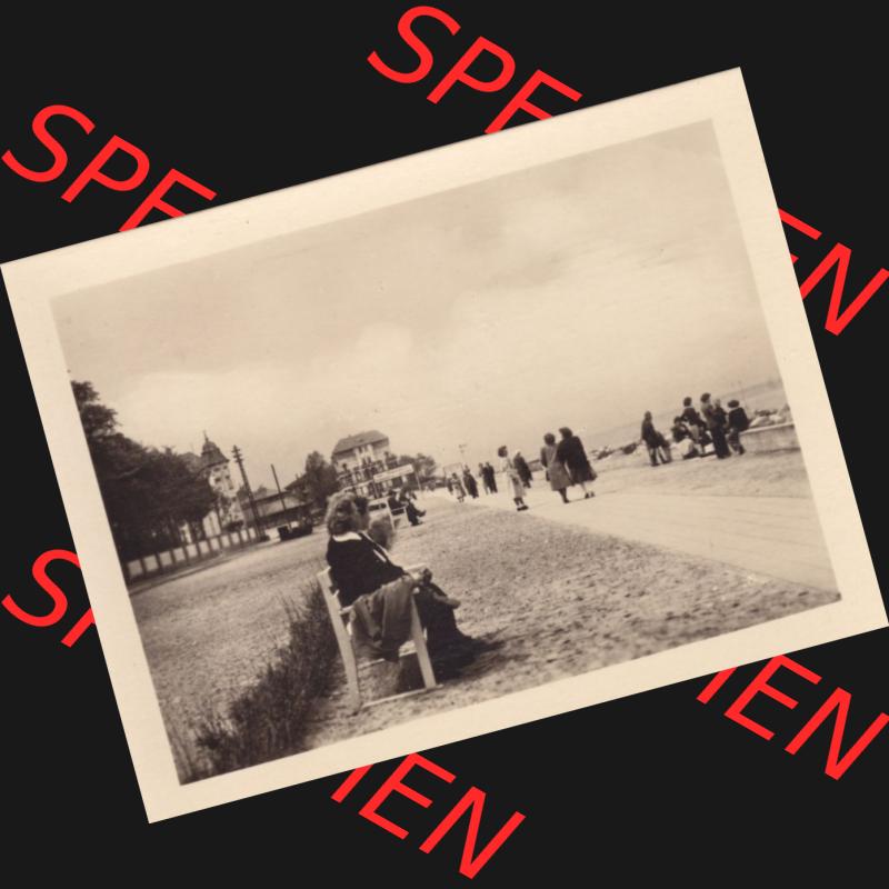 Alte Foto-Ansicht DDR Bezirk Rostock, Kreis Bad Doberan, Ostseebad Kühlungsborn 1954, 3418 Strandpromenade. Digitales Bildmaterial von Fotos aus der DDR, der Deutschen... Sammlung