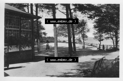 DDR Seebad Koserow 1953, Am Warmbad, VEB Reprocolor Leipzig Sammlung