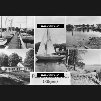 Ansichtskarte mit Ansicht der DDR Bezirk Rostock, Kreis Rügen, DDR Putbus 1981, Putbus - Lauterbach auf Rügen. Ansichtskarten Sammlung Stadt Putbus auf der Insel Rügen... Sammlung