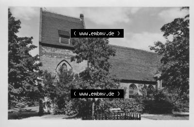 DDR Seebad Koserow 1953, Kirche, VEB Reprocolor Leipzig Sammlung