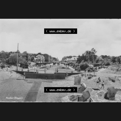 Ansichtskarte mit Ansicht der DDR Bezirk Rostock, Kreis Rügen, DDR Ostseebad Baabe 1961, Baabe (Rügen), Heldge-Verlag KG 437 Köthen-Anhalt. Ansichtskarten... Sammlung
