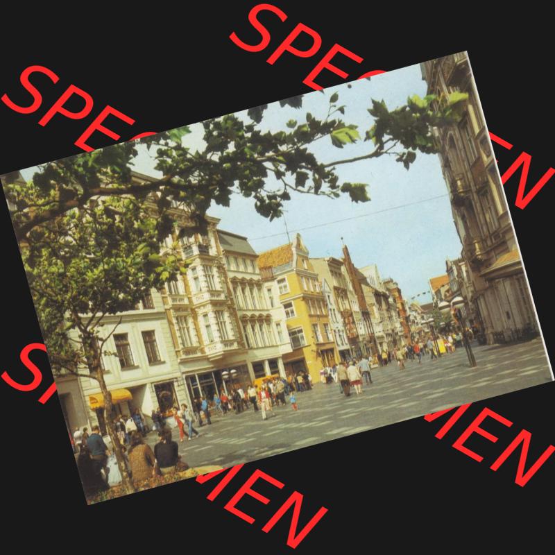 Alte Ansichtskarte mit Ansicht der DDR Bezirk Rostock, Stadtkreis & Hansestadt Rostock Rostocker Köpeliner Straße. Digitales Bildmaterial von Farbigen bzw. Color Ansichtskarten... Sammlung