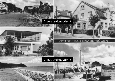 DDR Ostseebad Baabe 1975, FDGB-Erholungsheim, Mathias-Thesen-Heim Sammlung