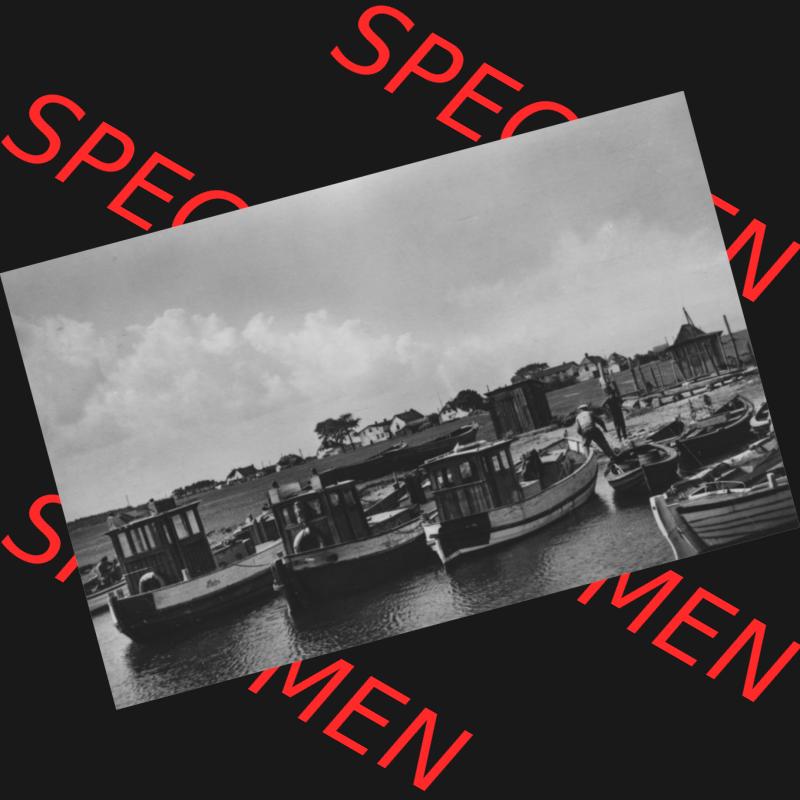 Foto mit Ansicht der DDR Bezirk Rostock, Kreis Rügen, DDR Insel Hiddensee 1970, 9. Neuendorf Hiddensee, Am Hafen, Heldge-Verlag KG, Köthen-Anh.... Sammlung