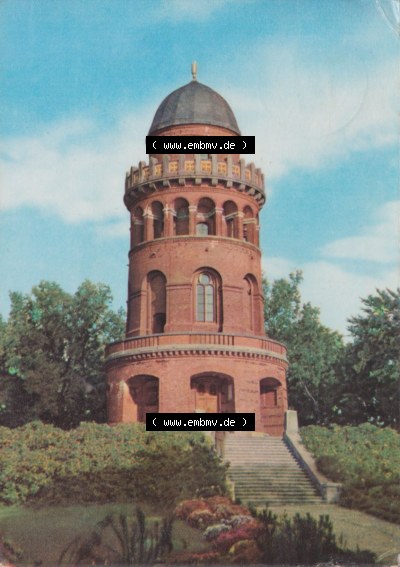 DDR Rugardturm Stadt Bergen auf Rügen, alte Ansichtskarte, Farbige Ansichtskarte bzw. Postkarte aus DDR-Zeiten, Insel Rügen... Sammlung