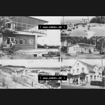 Ansichtskarte mit Ansicht der DDR Bezirk Rostock, Kreis Rügen, DDR Ostseebad Baabe 1978, Baabe (Rügen), Planet Verlag Berlin der DDR. Ansichtskarten Sammlung... Sammlung