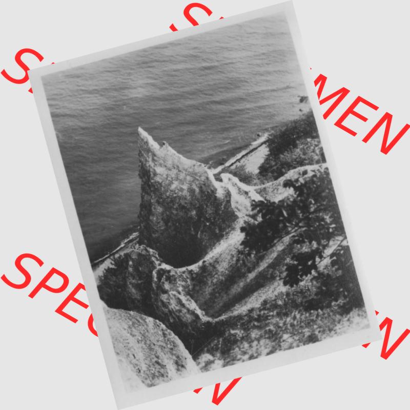 Foto mit Ansicht der DDR Bezirk Rostock, Kreis Rügen, DDR Stadt Saßnitz Stubbenkammer auf der Insel Rügen, Hochformat, Thür. Volksverlag Weimar.... Sammlung
