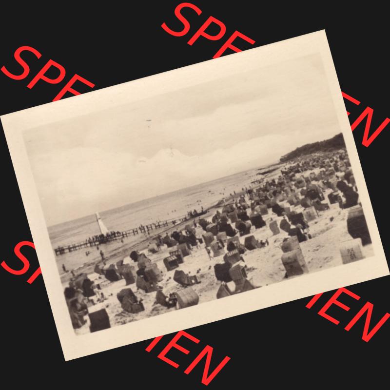 Alte Foto-Ansicht DDR Bezirk Rostock, Kreis Bad Doberan, Ostseebad Kühlungsborn 1954, 9231 West-Strand. Digitales Bildmaterial von Fotos aus der DDR, der Deutschen Demokratischen... Sammlung