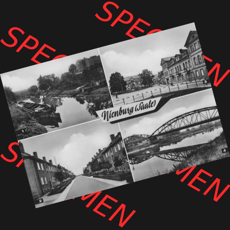 Ansichtskarte Heldge-Verlag Köthen/Anhalt DDR gemischte s/w, schwarzweiß, graustufen Sammlung der Jahre 1960er, 1969, Nienburg (Saale), An der... Sammlung