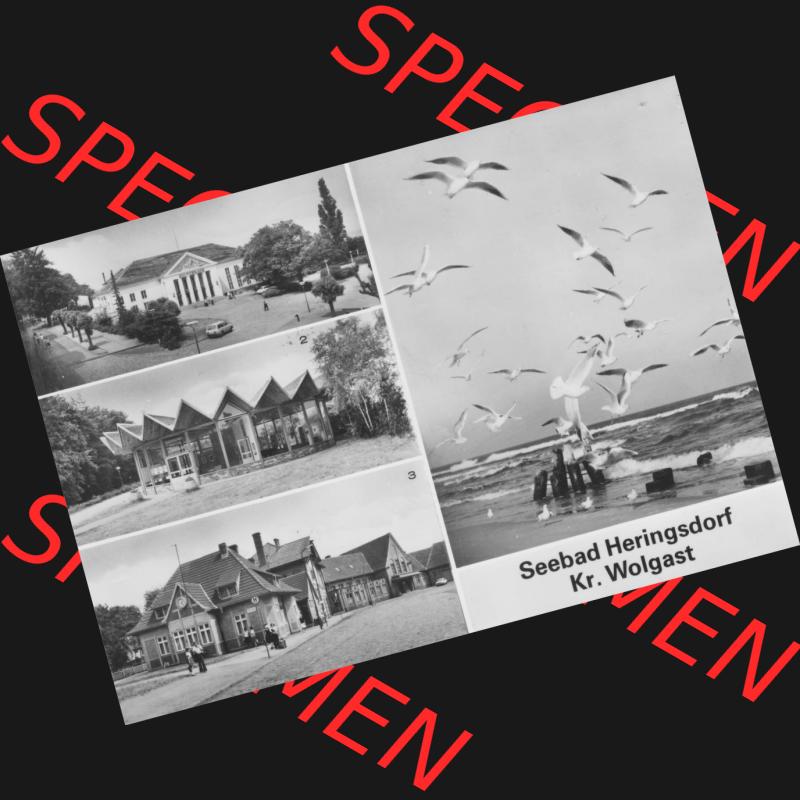 Ansichtskarte mit Ansicht Ostseebad Heringsdorf 1985, Kulturhaus, Ausstellungspavillon. Alte Ansichtskarte der DDR Bezirk Rostock, Kreis Bad Wolgast, Ostseebad Heringsdorf... Sammlung