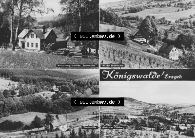 Erhard Neubert KG - Karl-Marx-Stadt, erschienen in den 1960er Jahre, 1968 Königswalde im Erzgebirge mit Konsumgaststätte Brettmühle... Sammlung