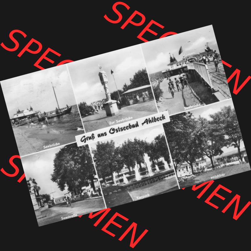 Alte Ansichtskarte der DDR Ahlbeck auf Usedom 1974, Grußkarte, Foto und Kunstverlag Bruno Scholz, 8705 Ebersbach, Verlags-Nr, 3104. Digitales Bildmaterial von... Sammlung