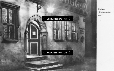 Heldge-Verlag Köthen/Anhalt, 1960er, 1966, Köthen mit Altdeutschen Hof, zum herunterladen freigegeben Sammlung
