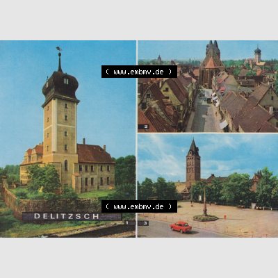 Ansichtskarte Heldge-Farbfotoverlag Köthen/Anhalt DDR gemischte Ansichtskarten Sammlung mit 3-Bild Mehrbildkarten der DDR Bezirke der 1960er Jahre, 1969, Delitzsch, Ehemaliges... Sammlung