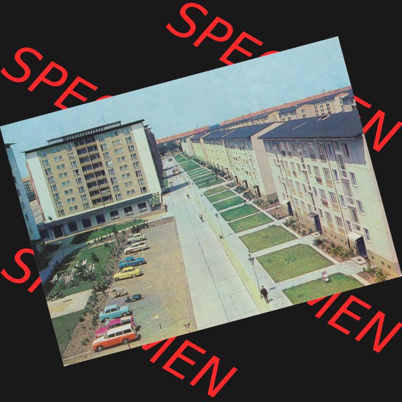 Ansichtskarte Erhard Neubert KG - Karl-Marx-Stadt DDR gemischte Ansichtskarten Sammlung mit Einbildkarten der DDR Bezirke 1960er Jahre, 1966, Lithografie Hoyerswerda, Blick auf die Bert-Brecht-Straße.... Sammlung