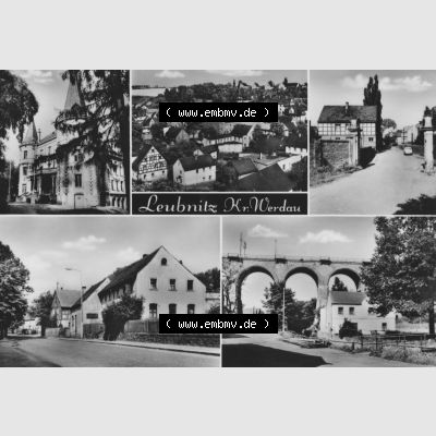 Ansichtskarte Erhard Neubert KG - Karl-Marx-Stadt DDR gemischte Ansichtskarten Sammlung mit 5-Bildkarten der DDR 1970er Jahre, 1971, 5 Ansichten von Leubnitz im Kreis Werdau. Digitales... Sammlung