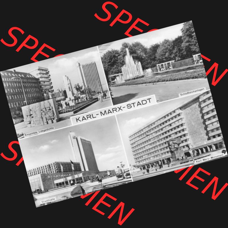 Ansichtskarte Foto-Ansicht DDR, Stadt Karl-Marx-Stadt 1979, Schlossteich-Anlagen, Stadthalle. Digitales Bildmaterial von Ansichtskarten aus der DDR, der Deutschen Demokratischen... Sammlung