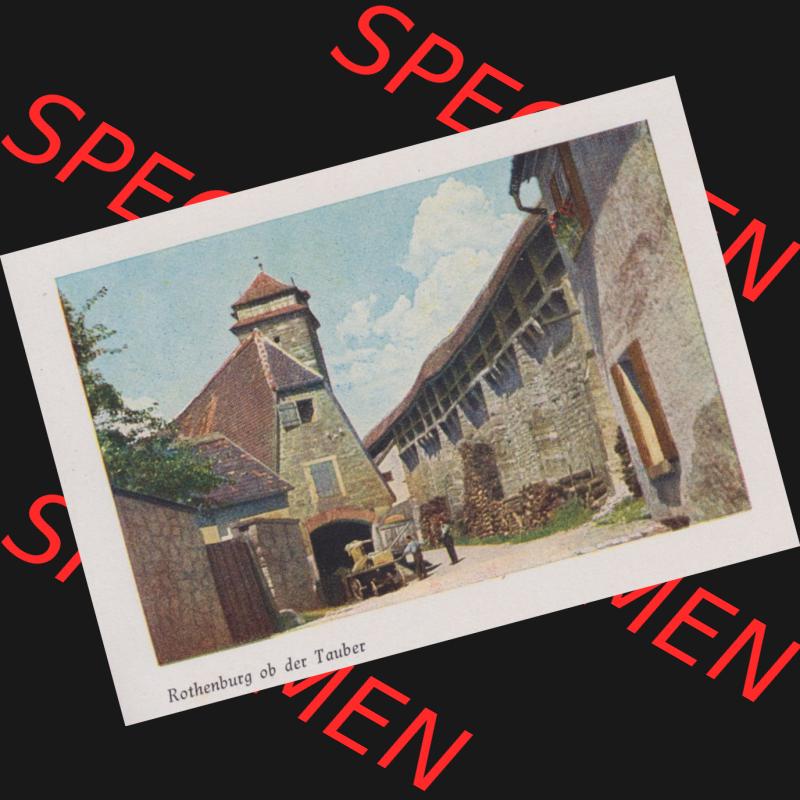 Lithographien Fotos, Heldge-Verlag Köthen/Anhalt Deutschland im farbigen Bild - 50 Heldge-farb-fotos Rothenburg ob der Tauber II. Sammlung von 50 Heldge-farb-fotos des Heldge-Verlages... Sammlung