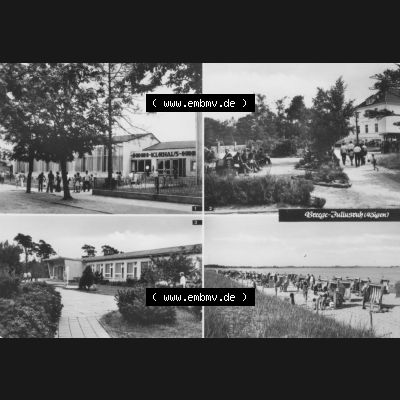 Ansichtskarte Planet-Verlag Berlin Sammlung der DDR in s/w - Schwarzweiß der 1970er Jahre, 1978, Breege Juliusruh auf Insel Rügen der DDR. Digitales Bildmaterial von Ansichtskarten... Sammlung