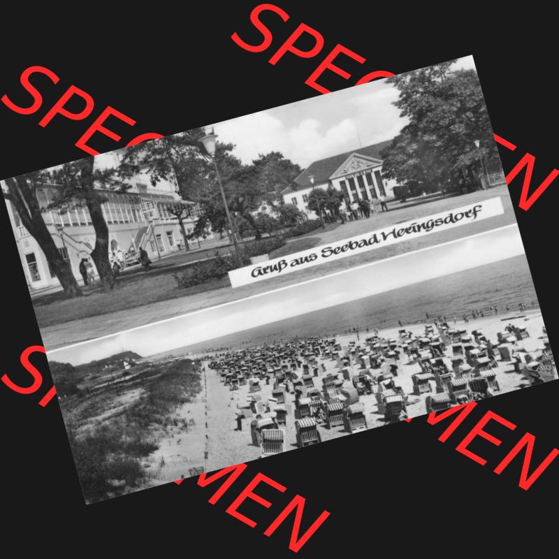Alte Ansichtskarte DDR Bezirk Rostock, Kreis Wolgast, Seebad Heringsdorf 1978, Grußkarte, Zwei-Bildkarte, Gruß aus Seebad Heringsdorf, Planet-Verlag Berlin.... Sammlung