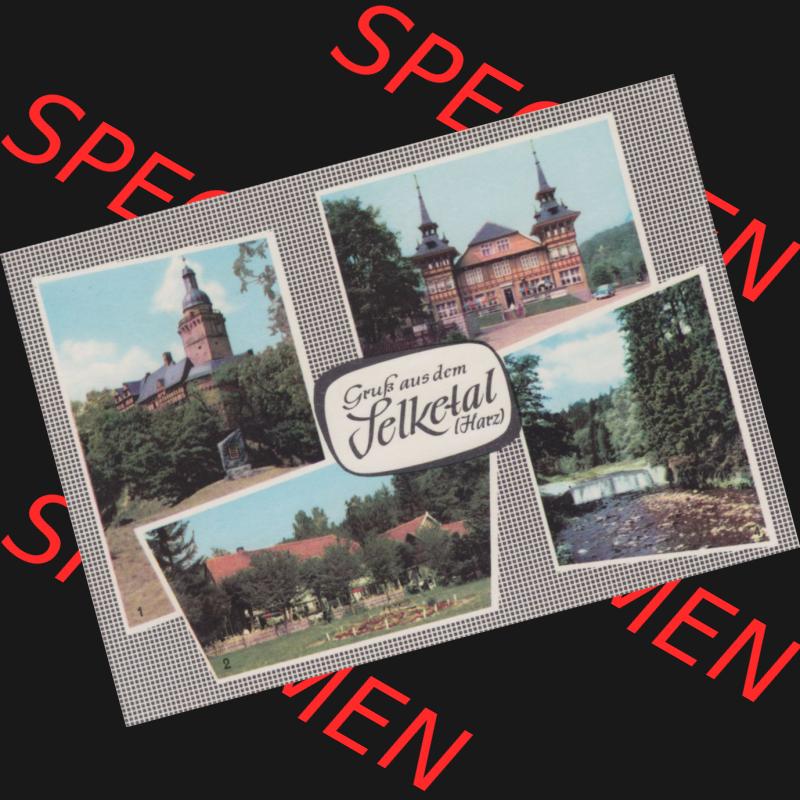 Ansichtskarte Heldge-Verlag Köthen/Anhalt DDR im Harz 1960er Jahre, 1967, Gruß aus dem Selketal (Harz), Burg Falkenstein, Alexisbad. Digitales Bildmaterial... Sammlung