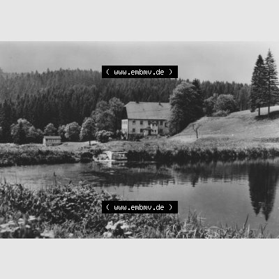 Ansichtskarte Planet-Verlag Berlin Sammlung der DDR in s/w - Schwarzweiß der 1970er Jahre, 1974, Sayda im Erzgebirge, Marteigrund - Martermühle. Digitales Bildmaterial... Sammlung
