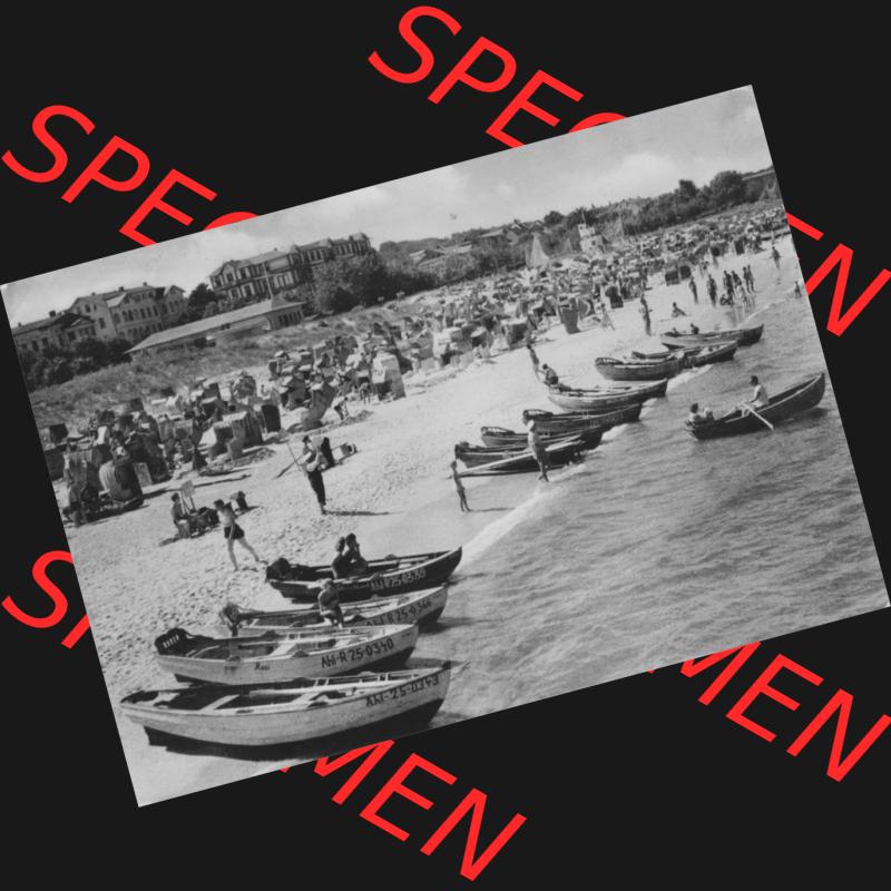 Alte Ansichtskarte der DDR Ahlbeck auf Usedom 1961, Grußkarte vom Strand bei Ahlbeck, Verlag Konsum Foku Magdeburg. Digitales Bildmaterial von Ansichtskarten aus der DDR,... Sammlung