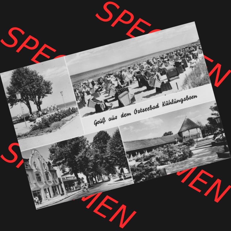 Ansichtskarte Planet-Verlag Berlin Sammlung der DDR in s/w - Schwarzweiß der 1970er Jahre, 1974, Grußkarte, Mehrbildkarte, Gruß aus dem Ostseebad Kühlungsborn.... Sammlung