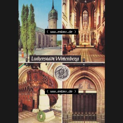 Ansichtskarte Heldge-Farbfotoverlag Köthen/Anhalt DDR gemischte Ansichtskarten Hochformat Sammlung der DDR Bezirke der 1960er Jahre, 1969, Lithografie Lutherstadt Wittenberg,... Sammlung