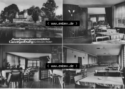 Heldge-Verlag Köthen/Anhalt, 1960er, 1969, Ausflugsgaststätte Georgsburg bei Könnern an der Saale, zum herunterladen freigegeben Sammlung