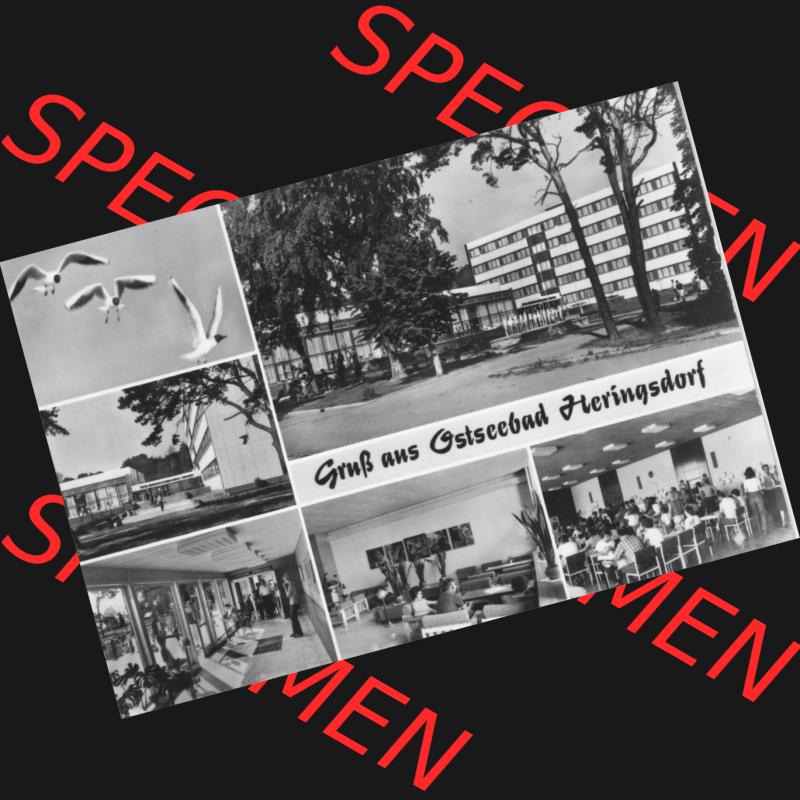 Alte Ansichtskarte DDR Bezirk Rostock, Kreis Wolgast, Seebad Heringsdorf 1986, FDGB-Erholungsheim Erich Weinert, Foto und Kunstverlag Bruno Scholz, 8705 Ebersbach-Sa.... Sammlung
