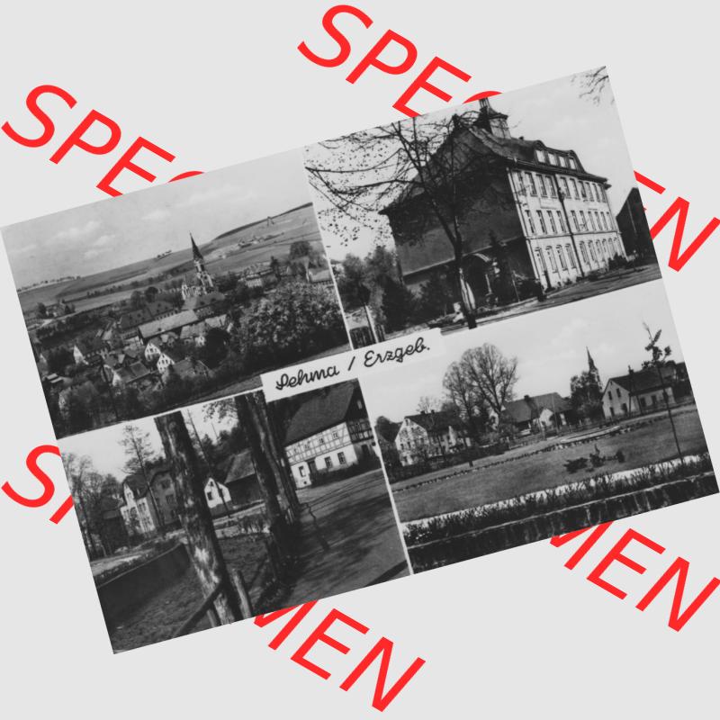 Ansichtskarte Erhard Neubert KG - Karl-Marx-Stadt DDR gemischte Ansichtskarten Sammlung mit 4-Bildkarte in s/w Schwarzweiß bzw. Graustufen, erschienen in den 1960er Jahre,... Sammlung
